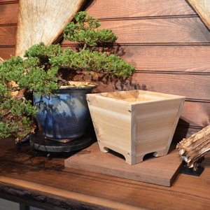 Wooden pot